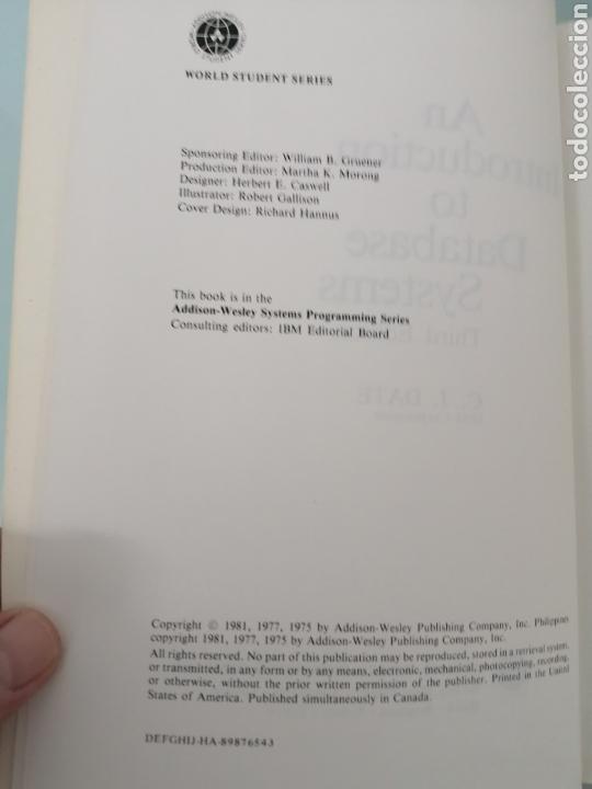 Libros de segunda mano: An introduction to database systems. By Date. Tercera edicion. 1983. - Foto 4
