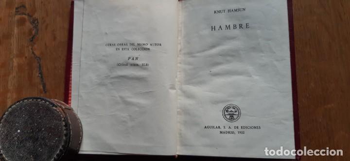 Libros de segunda mano: Hambre. Knut Hamsun. Edito. Aguilar. Madrid 1952 - Foto 1