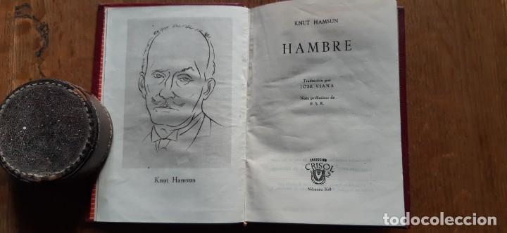 Libros de segunda mano: Hambre. Knut Hamsun. Edito. Aguilar. Madrid 1952 - Foto 3