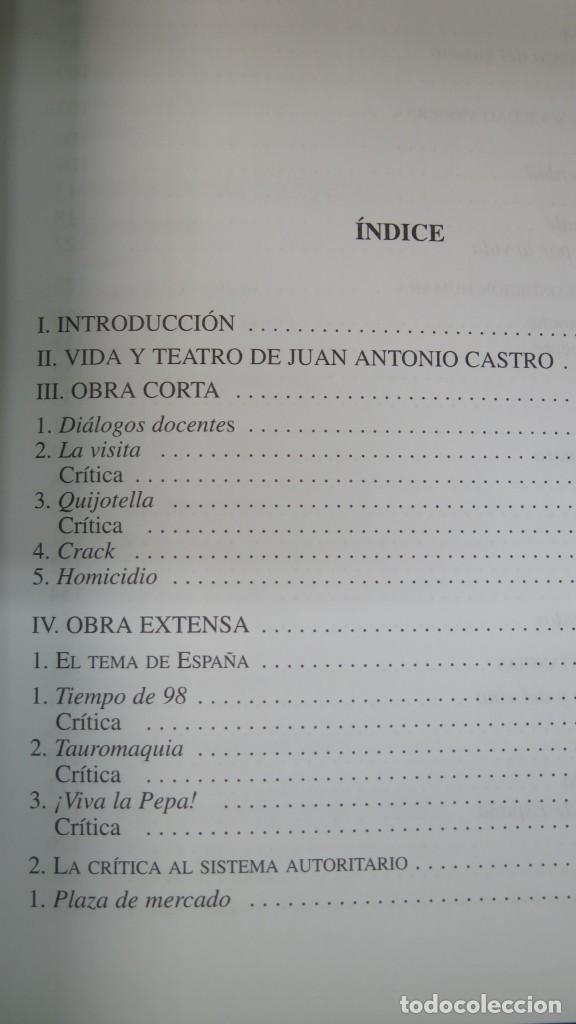 Libros de segunda mano: LAS OBRAS DRAM&Aacute;TICAS DE JUAN ANTONIO CASTRO - Foto 2