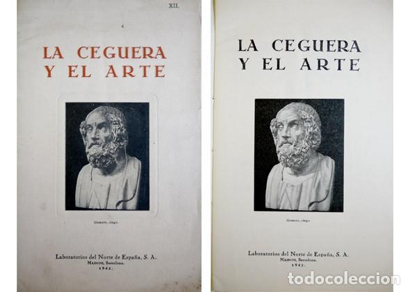 Libros de segunda mano: CAPDEVILA, Miguel.  La Ceguera y el Arte. 1942. - Foto 1