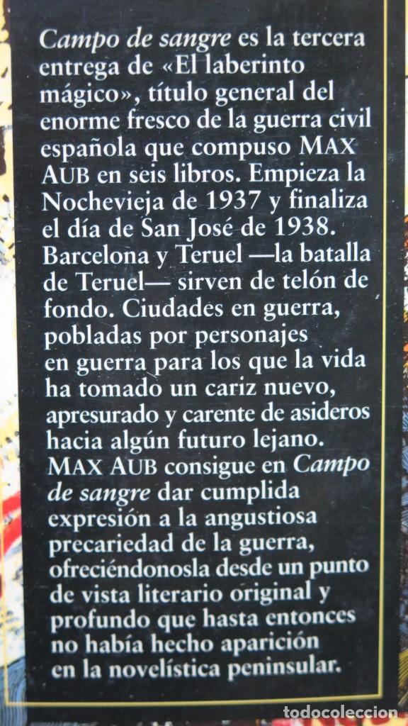 Libros de segunda mano: CAMPO DE SANGRE. MAX AUB - Foto 2