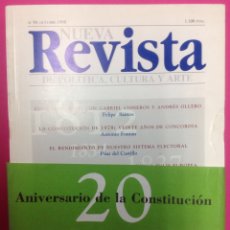 Libros de segunda mano: NUEVA REVISTA DE POLÍTICA, CULTURA Y ARTE - NÚMERO 59 - 1998