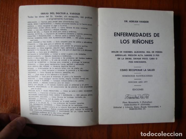 Libros de segunda mano: LIBRO DR VANDER ENFERMEDADES DE LOS RI&Ntilde;ONES SU CURACI&Oacute;N - Foto 5