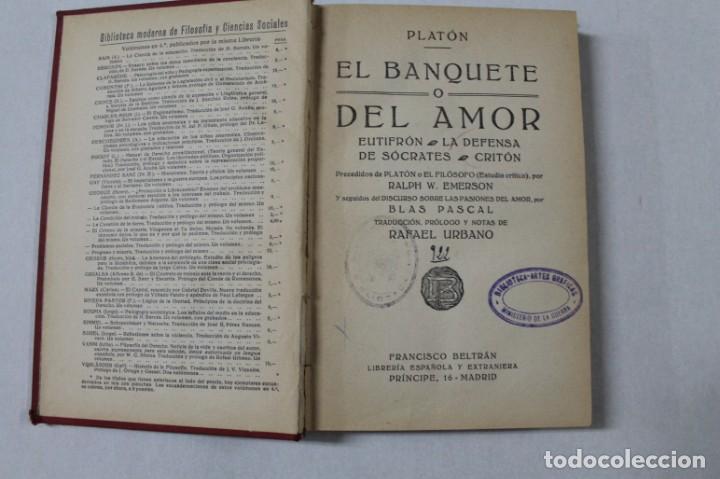 Second hand books: El Banquete del Amor     Filosofia