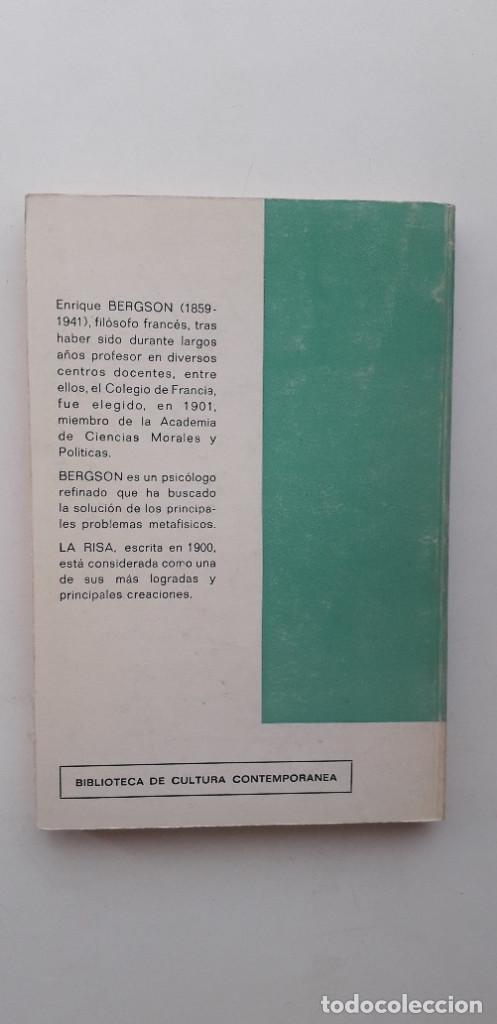 Libros de segunda mano: LA RISA - ENRIQUE BERGSON (EDIT. PROMETEO 1971) - Foto 3