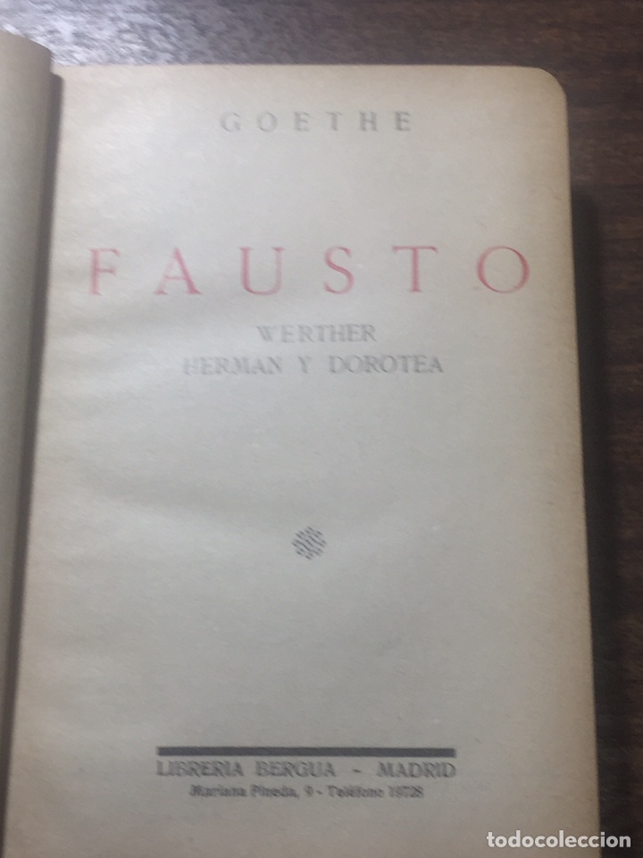 Libros de segunda mano: FAUSTO GOETHE - Foto 2