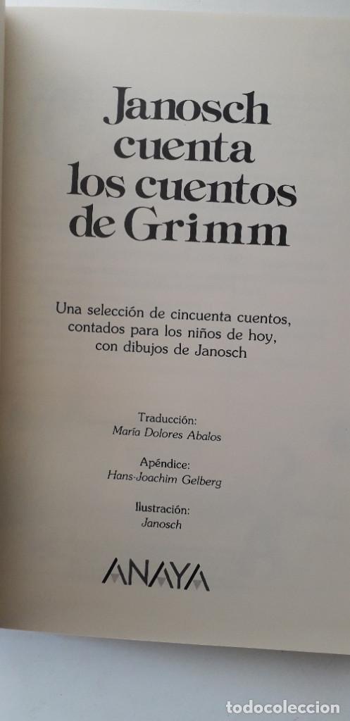 Libros de segunda mano: JANOSCH CUENTA LOS CUENTOS DE GRIMM (1&ordf; EDICI&Oacute;N 1986) - Foto 5