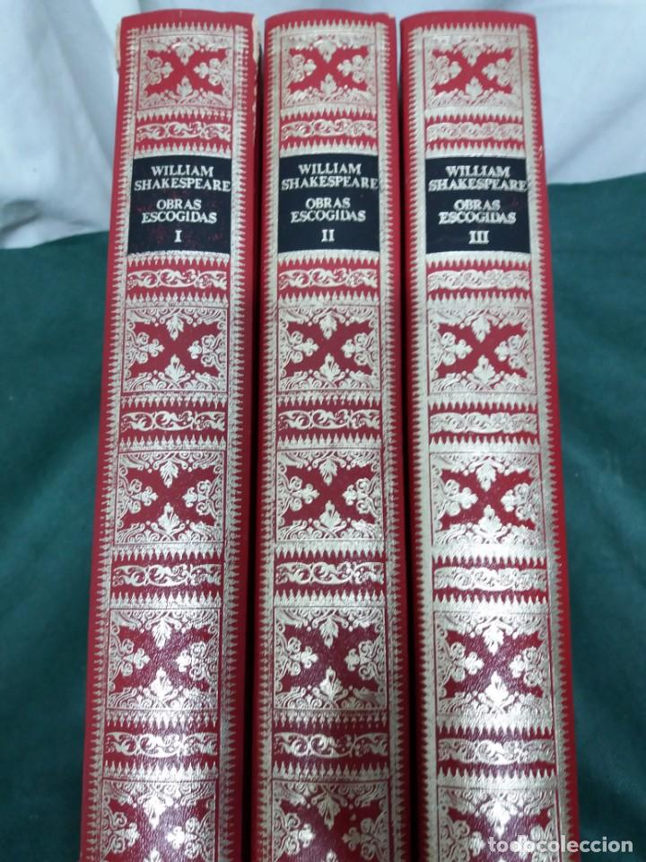 Libros de segunda mano: OBRAS ESCOGIDAS WILLIAM SHEPEARE  3 TOMOS - Foto 1