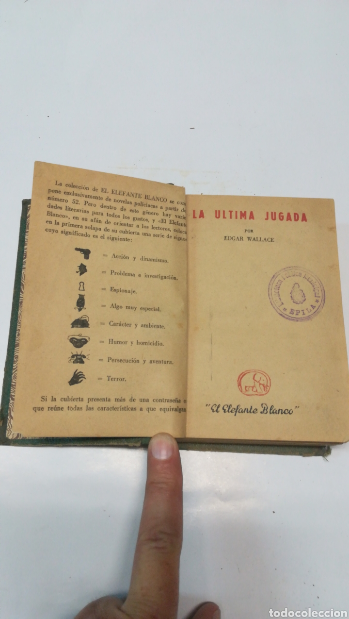 Libros de segunda mano: La &uacute;ltima jugada Edgar Wallace - Foto 3