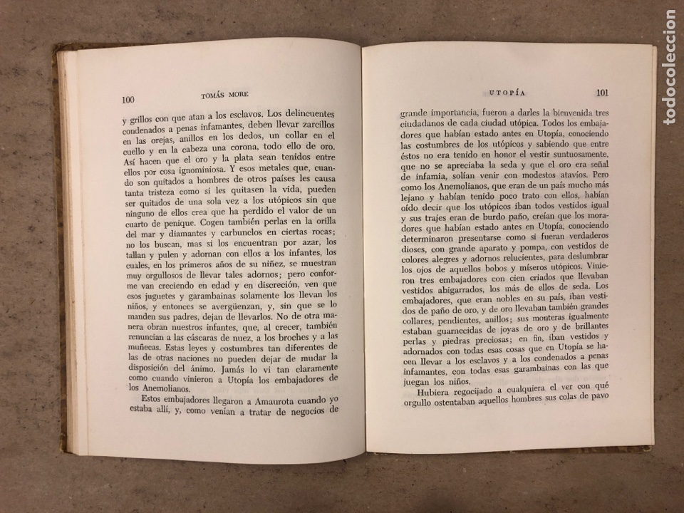 Libros de segunda mano: UTOP&Iacute;A. TOM&Aacute;S MORE. EDITORIAL FAMA 1955 - Foto 5