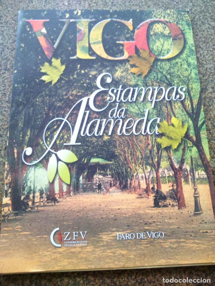 Libros de segunda mano: VIGO -- ESTAMPAS DA ALAMEDA -- CARPETA CON 12 LAMINAS -- - Foto 1