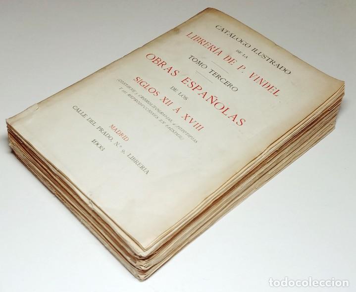 Libros de segunda mano: CAT&Aacute;LOGO ILUSTRADO DE LA LIBRER&Iacute;A DE P. VINDEL. T. III: OBRAS ESPA&Ntilde;OLAS DE LOS SIGLOS XII &Aacute; XVIII. M
