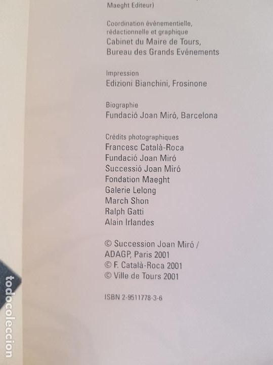 Libros de segunda mano: MIR&Oacute; A TOURS-DE LA FIGURATION AU GESTE -CATAL&Agrave; ROCA CATALOGO 2001 LIBRO - Foto 2