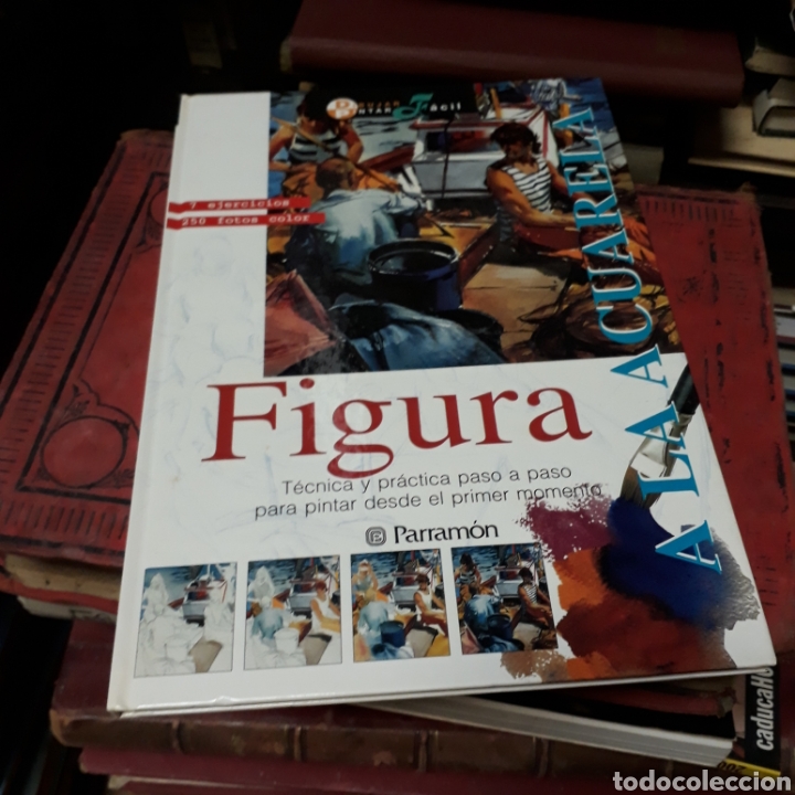 Libros de segunda mano: Figura a la acuarela, Parramon - Foto 1