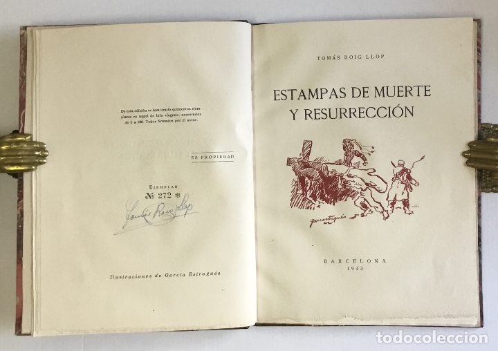 Libros de segunda mano: ESTAMPAS DE MUERTE Y RESURRECCI&Oacute;N. - ROIG LLOP, Tom&aacute;s. - Foto 2
