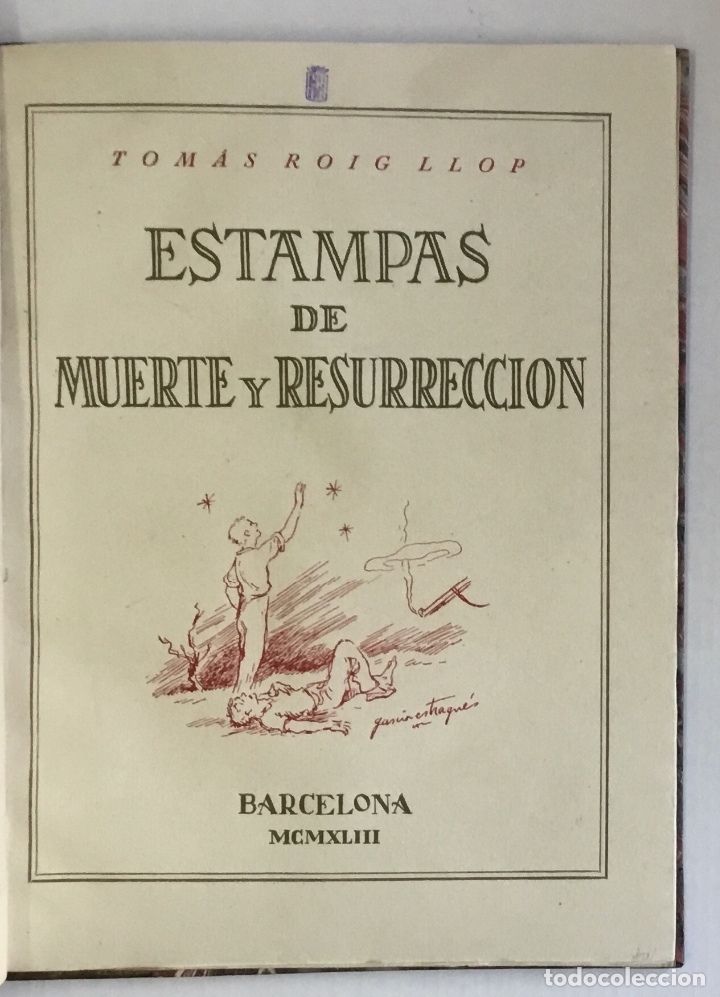 Libros de segunda mano: ESTAMPAS DE MUERTE Y RESURRECCI&Oacute;N. - ROIG LLOP, Tom&aacute;s. - Foto 1