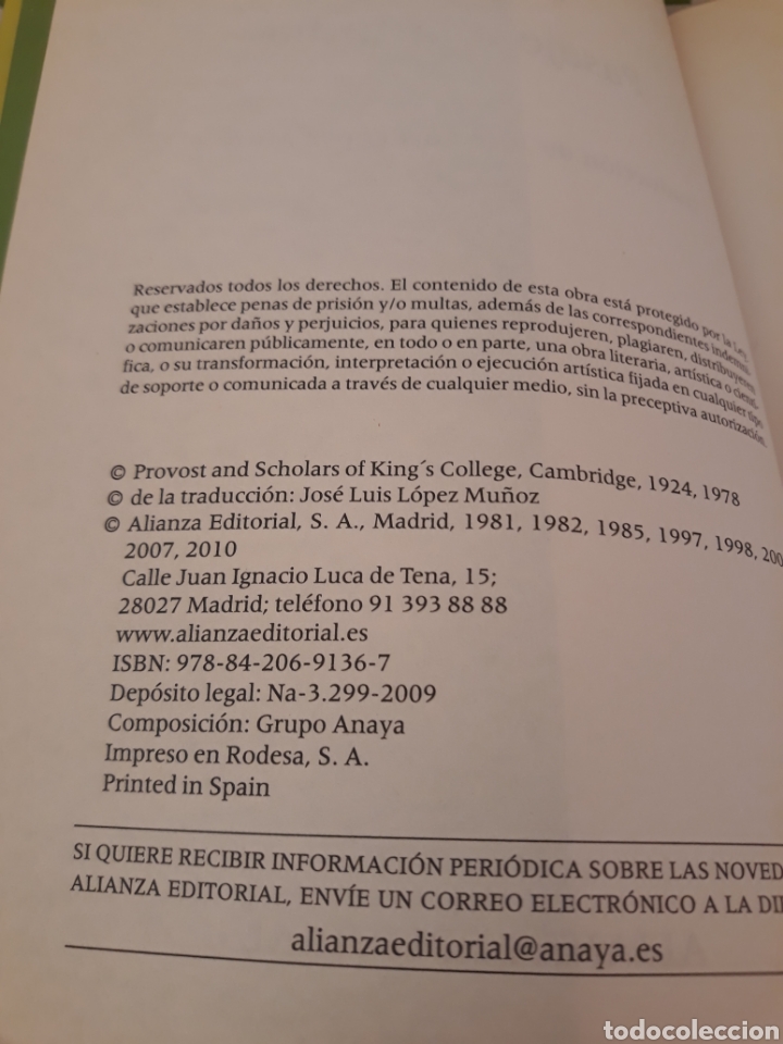 Libros de segunda mano: Pasaje a la india.E.M.Forster.Alianza editorial. - Foto 3