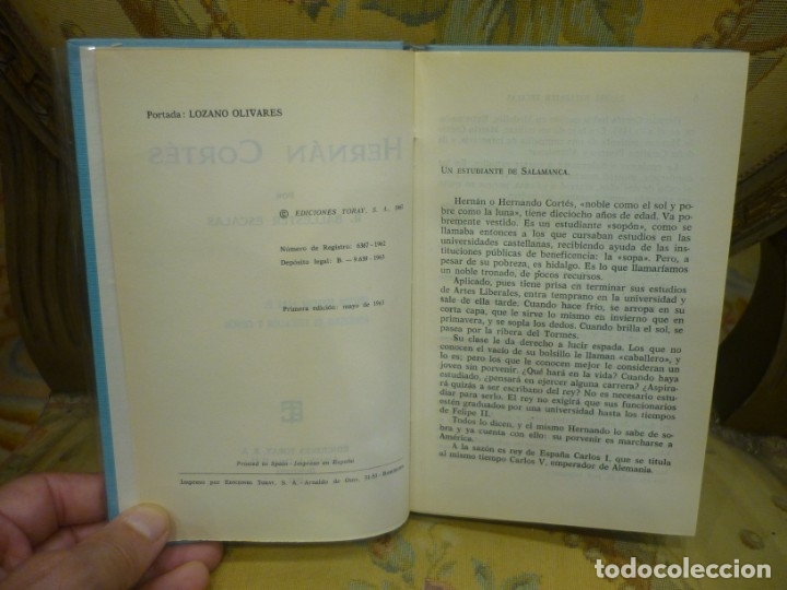 Libros de segunda mano: HERN&Aacute;N CORT&Eacute;S, DE R. BALLESTER ESCALAS. EDICIONES TORAY, 1&ordf; EDICI&Oacute;N 1.963. - Foto 6