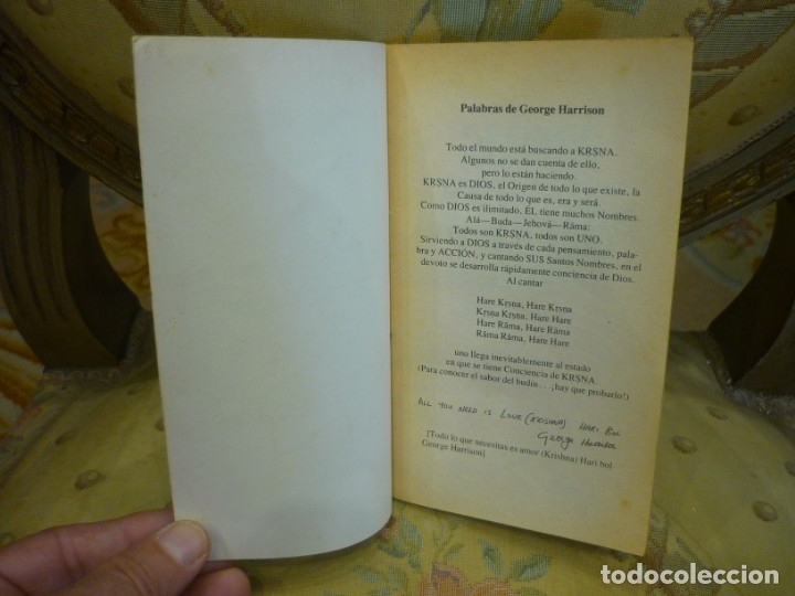 Libros de segunda mano: GEORGE HARRISON Y EL MANTRA. 1.983. - Foto 3
