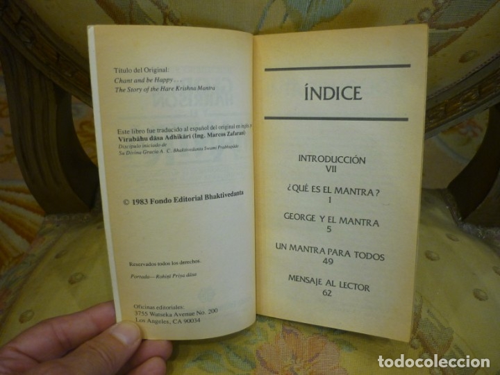 Libros de segunda mano: GEORGE HARRISON Y EL MANTRA. 1.983. - Foto 5