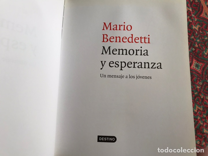 Libros de segunda mano: Memoria y esperanza. Mario Benedetti - Foto 4
