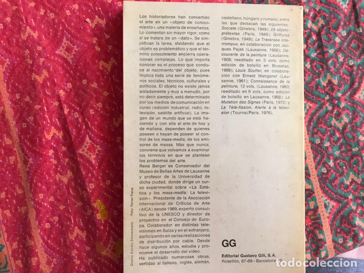 Libros de segunda mano: Arte y comunicaci&oacute;n. Ren&eacute; Berger - Foto 2
