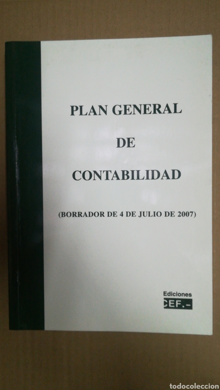 Libros de segunda mano: PLAN GENERAL DE CONTABILIDAD. BORRADOR DE 4 DE JULIO DE 2007. - Foto 1