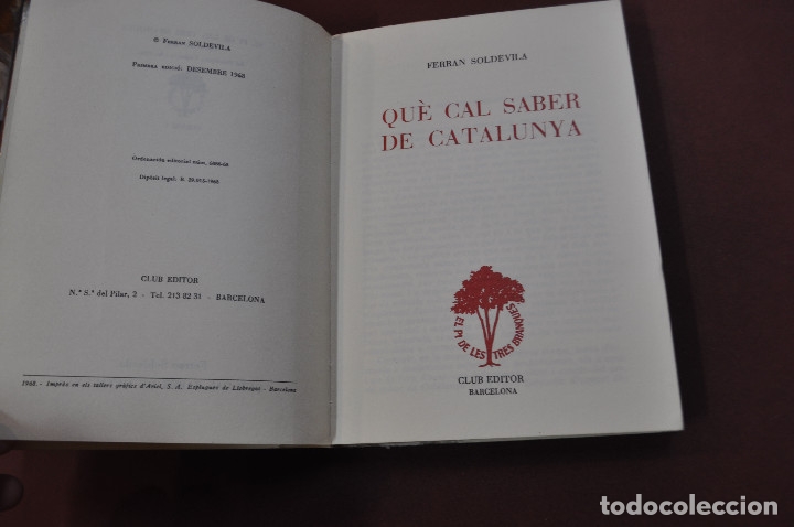 Libros de segunda mano: Qu&egrave; cal saber de Catalunya - Ferran Soldevila - HCB - Foto 2