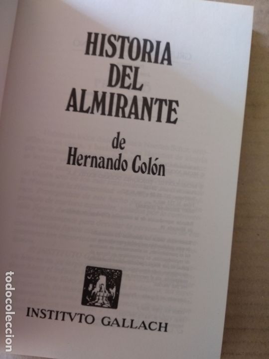 Libros de segunda mano: HISTORIA DEL ALMIRANTE DE HERNANDO COL&Oacute;N - Foto 2