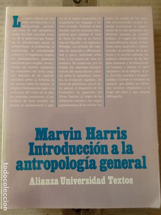 Libros de segunda mano: INTRODUCCI&Oacute;N A LA ANTROPOLOG&Iacute;A GENERAL - HARRIS, MARVIN - Foto 1