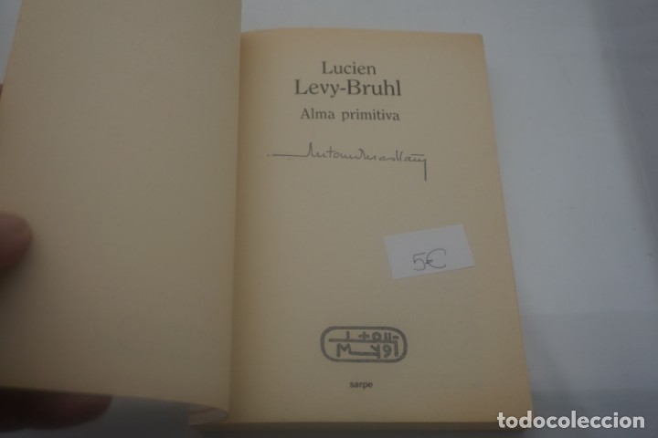 Libros de segunda mano: (4C) ALMA PRIMITIVA / LUCIEN LEVY / SARPE - Foto 2