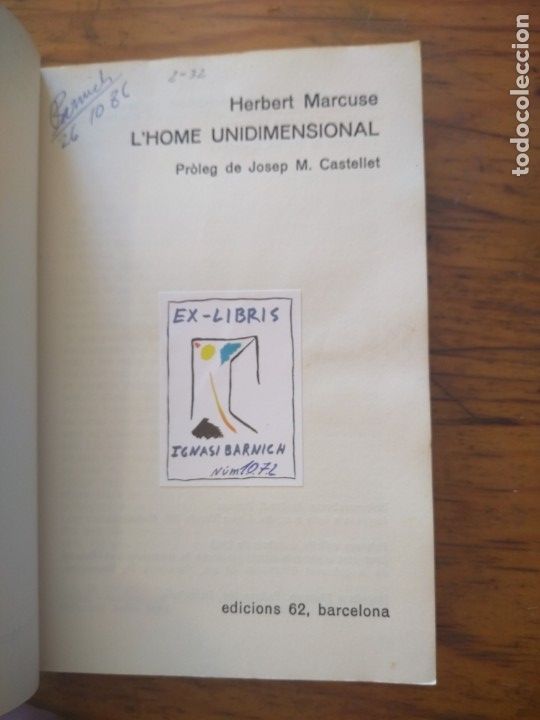 Libros de segunda mano: Lhome unidimensional Herbert Marcuse - Foto 2