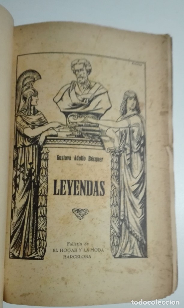 Libros de segunda mano: Gustavo Adolfo B&eacute;cquer. Leyendas. El Hogar y la moda (Barcelona) - Foto 2