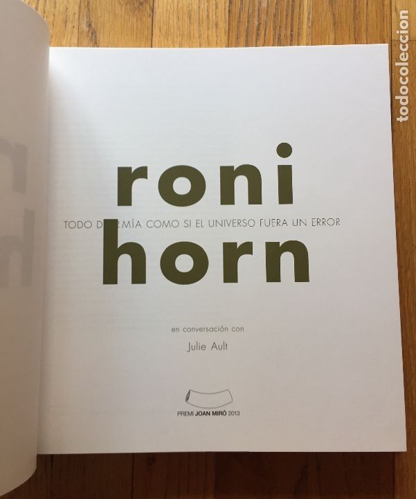 Libros de segunda mano: RONI HORN, Catalogo - Foto 2