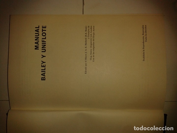 Libros de segunda mano: MANUAL BAILEY Y UNIFLOTE 1970 J. A. E. HATHRELL  1&ordf; EDICI&Oacute;N ACROW PRESS - Foto 2