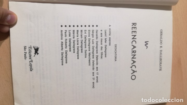 Libros de segunda mano: REENCARNA&Ccedil;&Atilde;O - GERALDO E DALLEGRAVE- EN PORTUGUES	 / 	TEXTO 38 - Foto 3