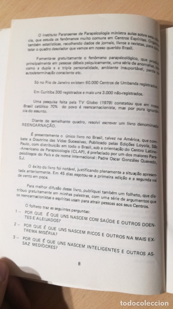Libros de segunda mano: REENCARNA&Ccedil;&Atilde;O - GERALDO E DALLEGRAVE- EN PORTUGUES	 / 	TEXTO 38 - Foto 10
