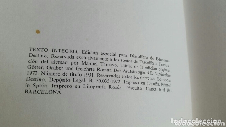 Libros de segunda mano: Dioses, tumbas y sabios Tomo - Foto 3