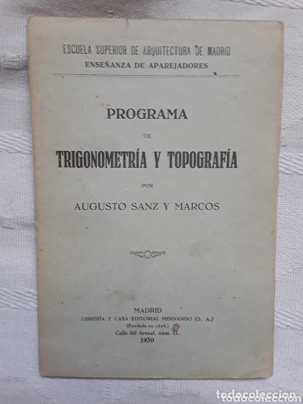 Libros de segunda mano: Programa de trigonometr&iacute;a y topografia - Foto 1