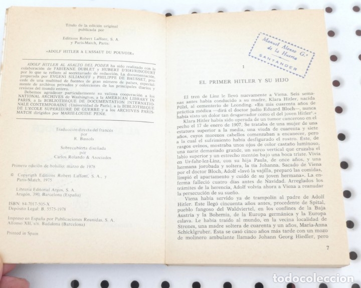Libros de segunda mano: Hitler al asalto del poder. Raymond Cartier. Argos Vergara. - Foto 3