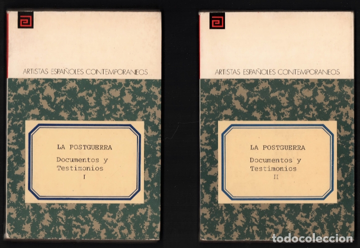 Gebrauchte B&uuml;cher: LA POSTGUERRA DOCUMENTOS Y TESTIMONIOS TOMOS I Y II ARTISTAS ESPA&Ntilde;OLES CONTEMPOR&Aacute;NEOS 100 PINTORES
