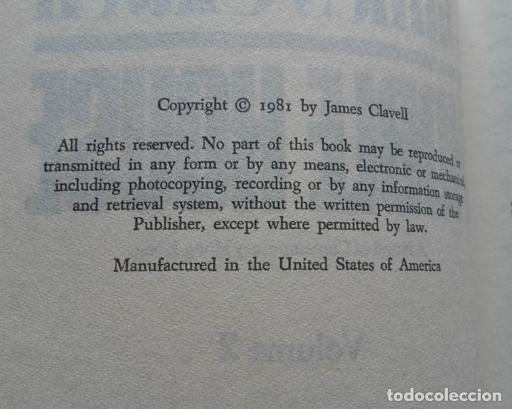 Libros de segunda mano: Nobel House, Volume 2, James Clavell, 1981 - Foto 3
