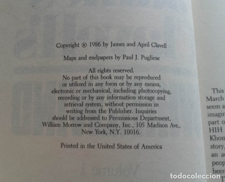 Libros de segunda mano: Whirlwind, Volume 1, James Clavell, 1986 - Foto 3