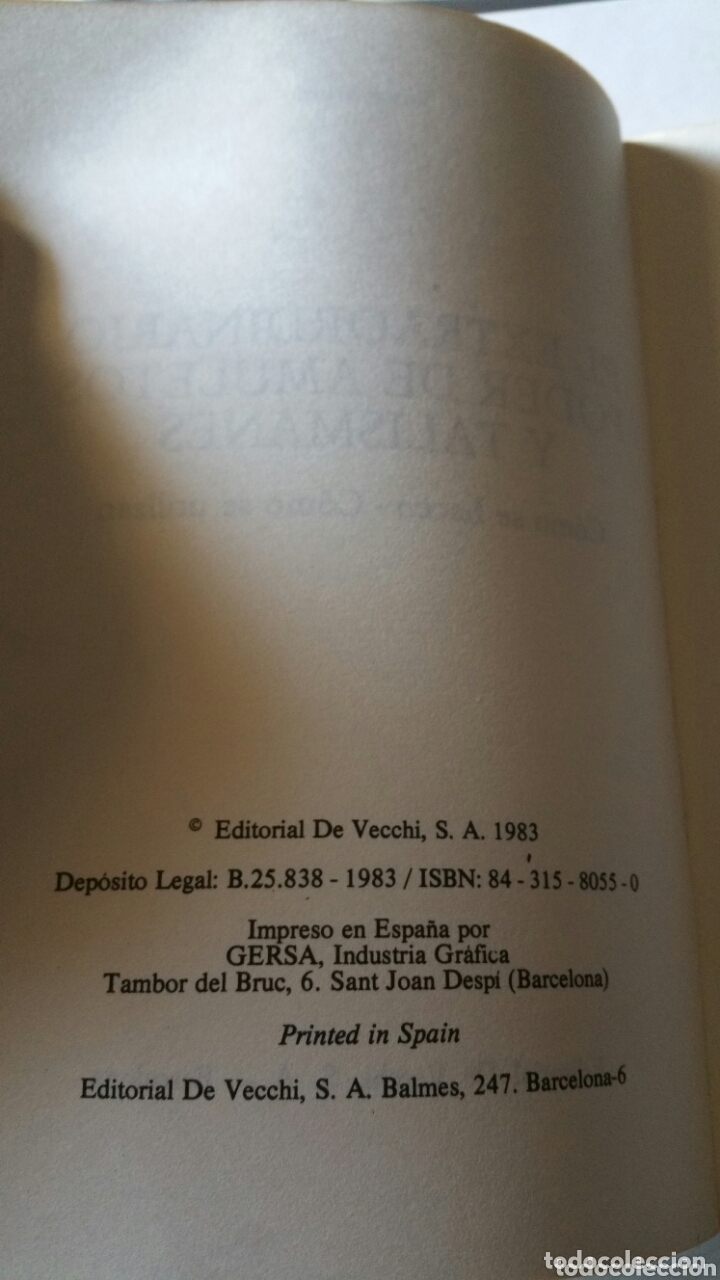 Libros de segunda mano: El extraordinario poder de amuletos y talismanes. V&iacute;ctor Salsedo,editorial de vecchi,1983. - Foto 5