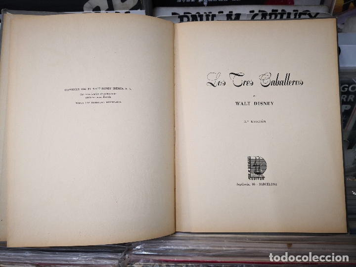 Libros de segunda mano: los tres caballeros,walt disney,3 edicion - Foto 2