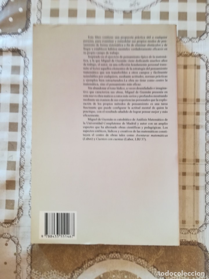 Libros de segunda mano: Para pensar mejor - Miguel de Guzm&aacute;n - Foto 2