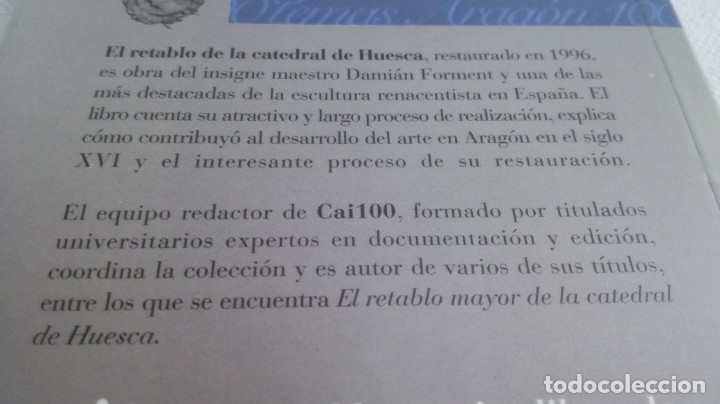 Libros de segunda mano: EL RETABLO DE LA CATEDRAL DE HUESCA / CAI 100 ARAGON - Foto 2