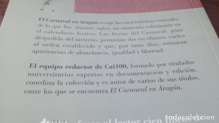 Libros de segunda mano: EL CARNAVAL EN ARAGON / CAI 100 ARAGON - Foto 2