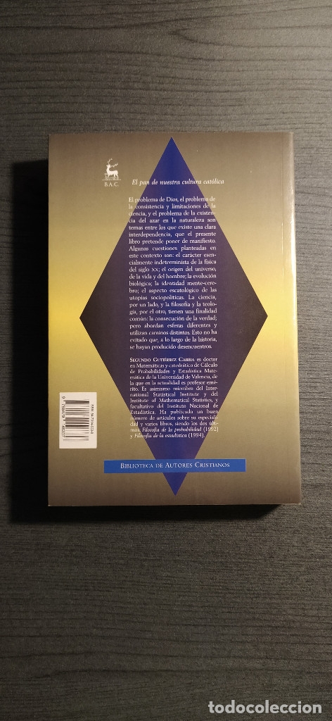 Libros de segunda mano: Dios, Ciencia y Azar .  Segundo GUTI&Eacute;RREZ CABRIA. - Foto 5